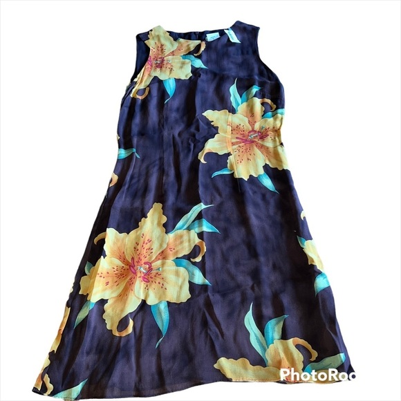 Coldwater Creek Dresses & Skirts - NWT Vintage Coldwater Creek Dress Womens 6 Floral Rayon Sleeveless Made in USA
